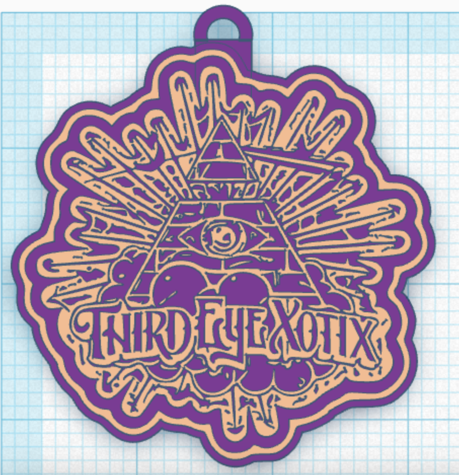 third eye xotix keychain