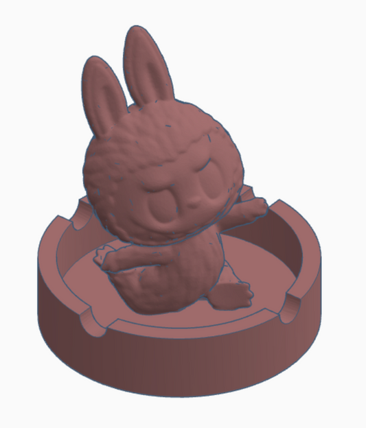 yoga labubu ashtray