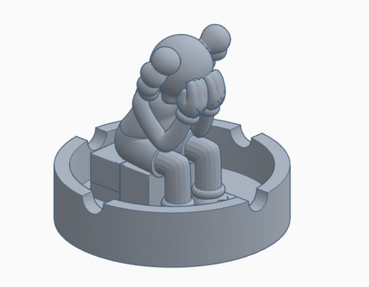 crying  kaws ashtray