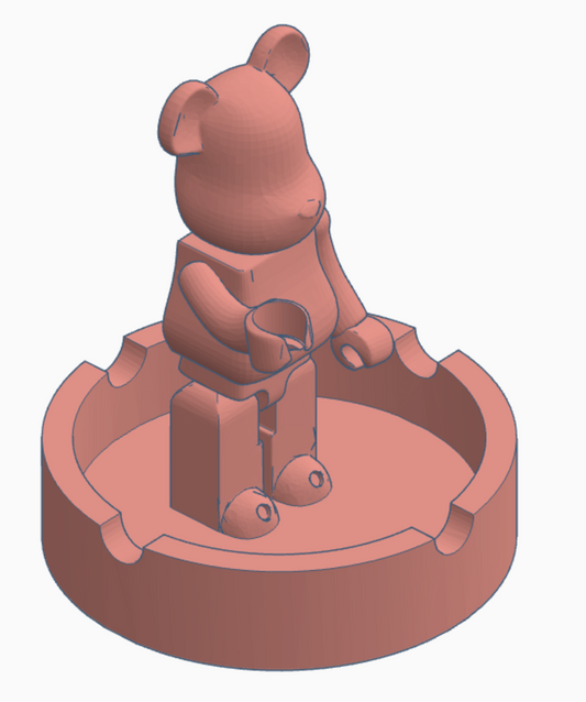 bear brick ashtray