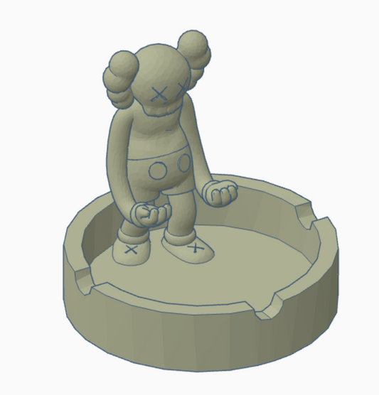 holding kaws ashtray