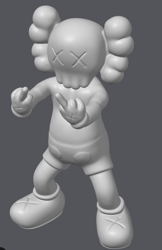 flick kaws 17 in tall 3d printed