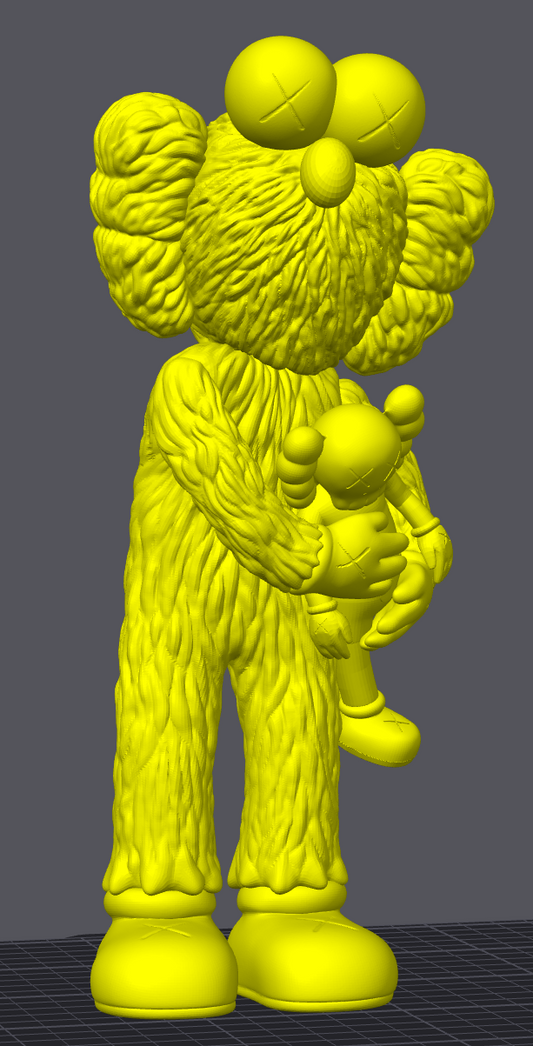 Elmo companion kaws 17in tall 3d printed