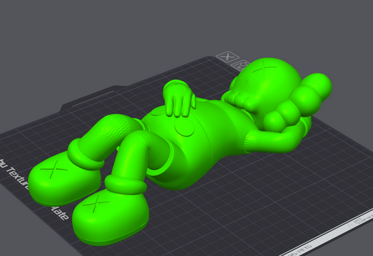 Japan lay kaws 17in long  3d printed